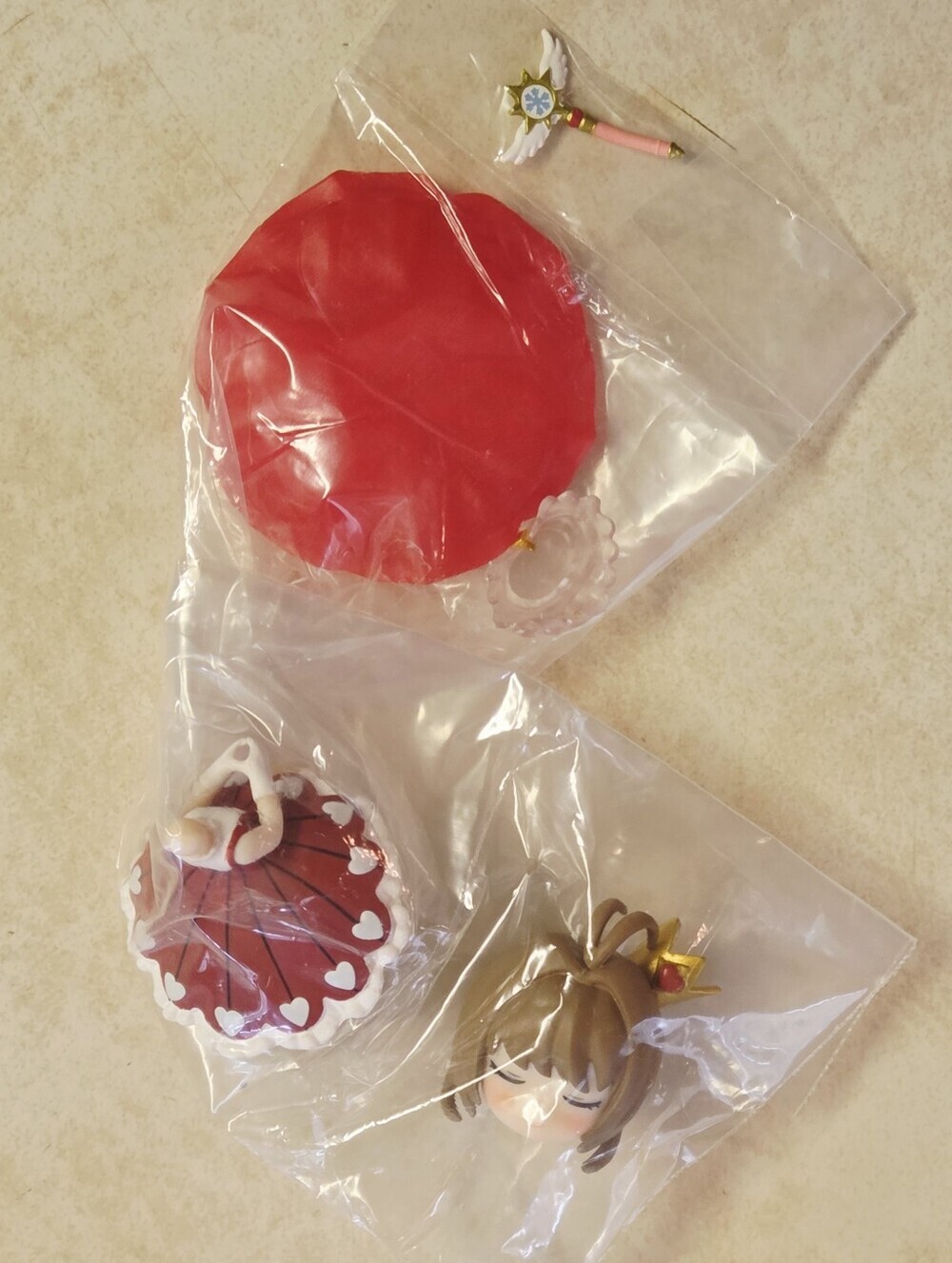 *2 for $30* Cardcaptor Sakura Red Heart Costume Mini Figure - Clamp